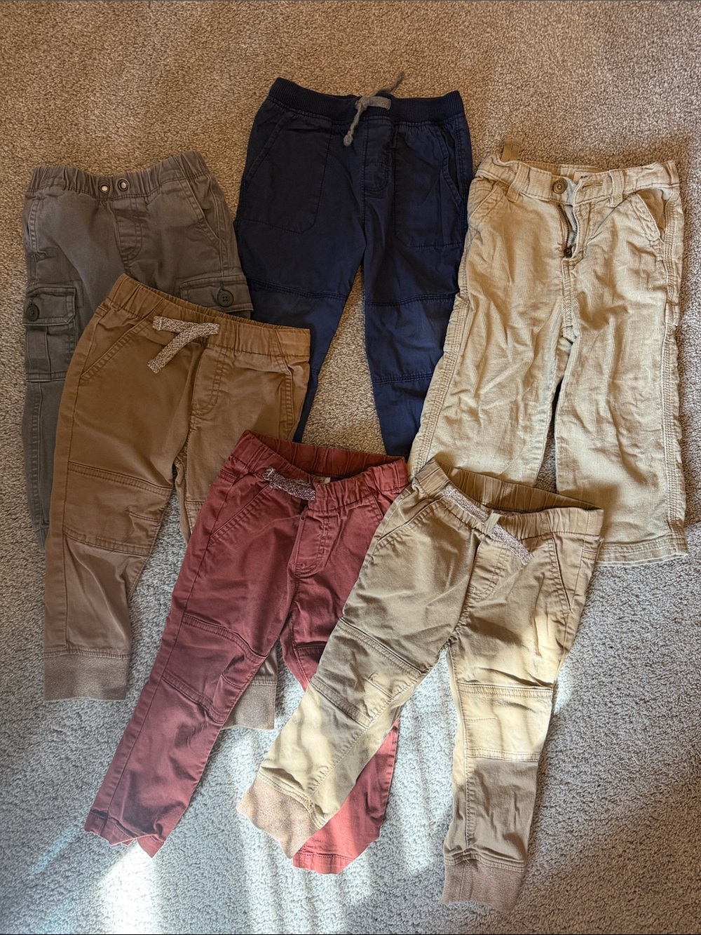 6 pairs kids 2t pants